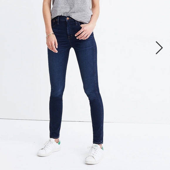 Madewell Skinny 10" High Rise Skinny Ladies Jeans Button Zipper Size 29 - Picture 1 of 10